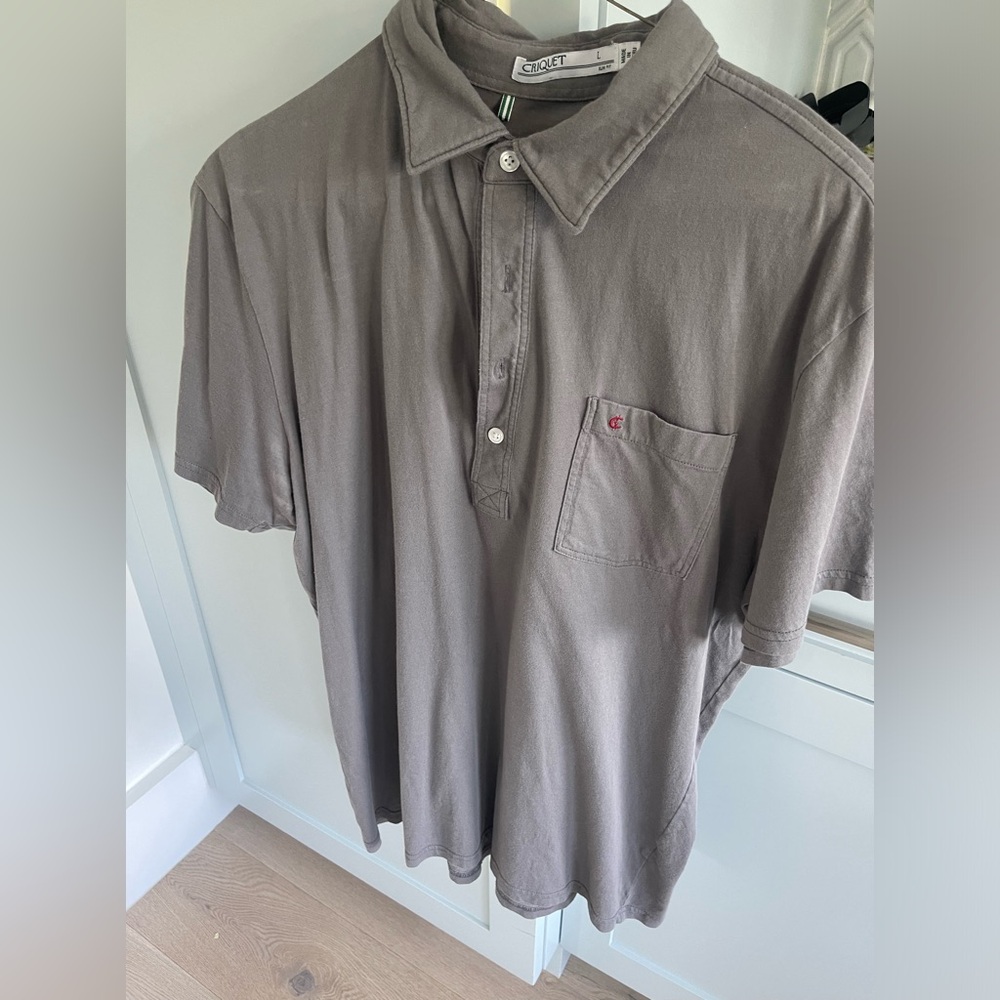 Criquet Slim Fit Classic Players Shirt/Polo in 
Midnight Cowboy (navy) size XL